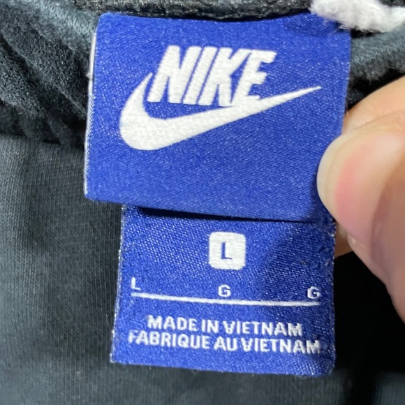 Nike Black Athletic Shorts with White Swoosh - Picture 2 of 3